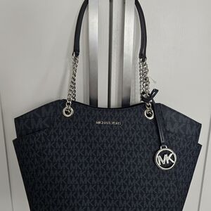 Michael Kors Navy Monogram Tote